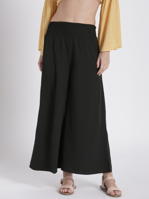 

Splash Women Black Flared Solid Palazzos