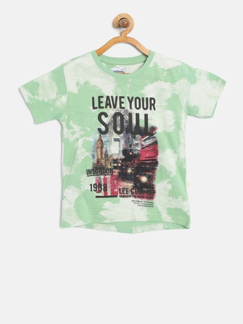 

Lee Cooper Boys Green Printed Round Neck T-shirt
