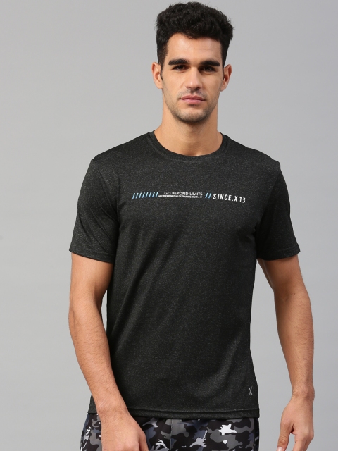 

HRX by Hrithik Roshan Men Charcoal Rapid Dry Running Tshirts