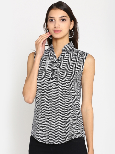 

Abhishti Women White Printed Top