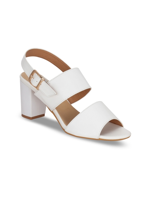 

Kielz Women White Solid Sandals