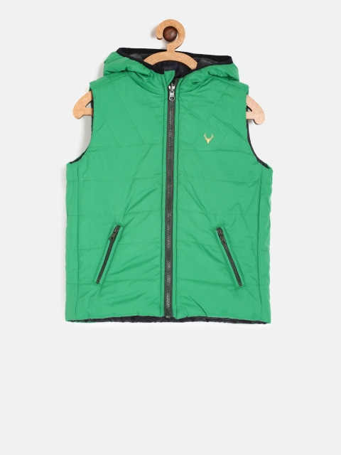 

Allen Solly Junior Boys Green & Black Reversible Padded Jacket