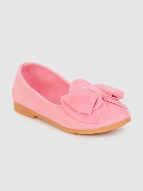 

Walktrendy Girls Pink Ballerinas with Bows