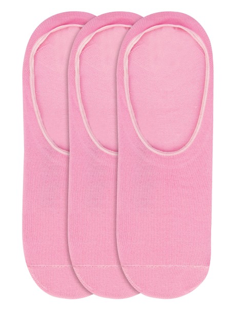 

JUMP USA Women Pack of 3 Shoeliners Socks, Pink