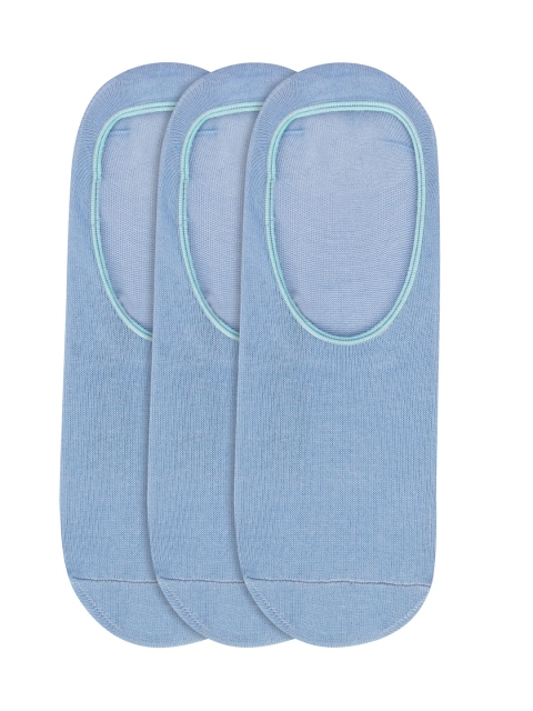 

JUMP USA Women Pack of 3 Shoeliners Socks, Blue