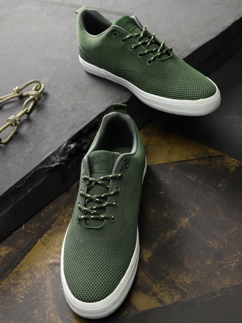 

Roadster Men Olive Green Sneakers
