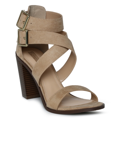 

FOREVER 21 Women Nude Solid Block Heels