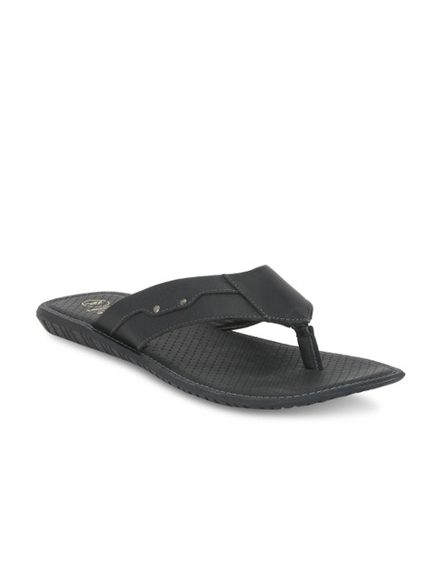 

Red Tape Men Black Leather Fisherman Sandals