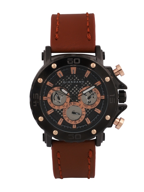 

GIORDANO Men Black Analogue Watch C1061-01