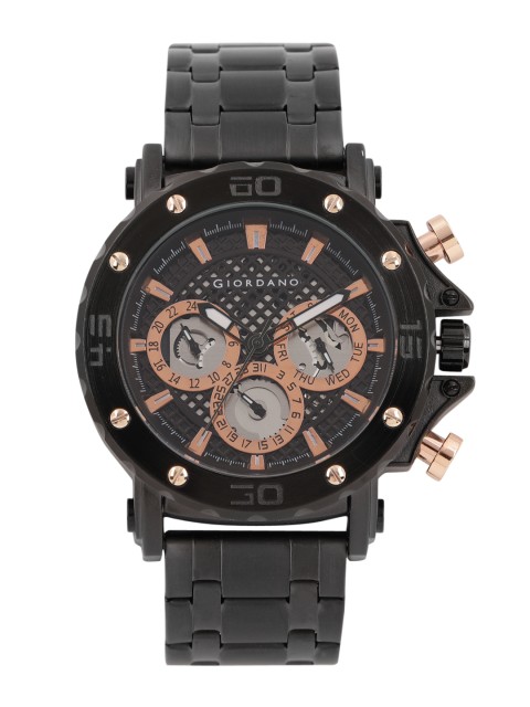 

GIORDANO Men Black Analogue Watch C1061-22