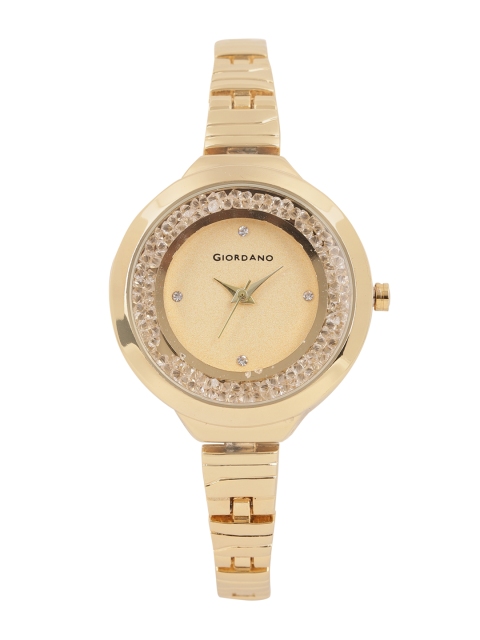 

GIORDANO Women Gold-Toned Embellished Analogue Watch C2043-33