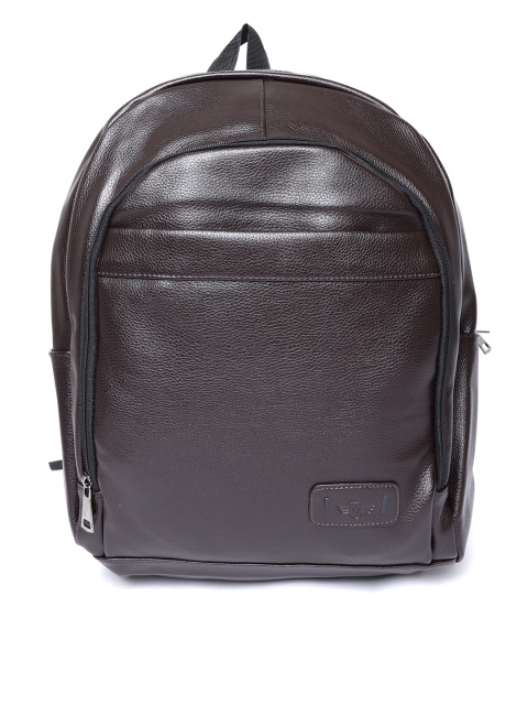

Roadster Unisex Coffee Brown Solid Backpack