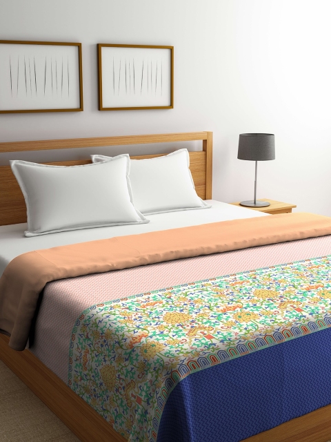 

Portico New York Blue & Green AC Room 120 GSM Double Bed Comforter