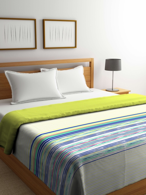 

Portico New York Green & Navy Blue AC Room 120 GSM Double Bed Comforter