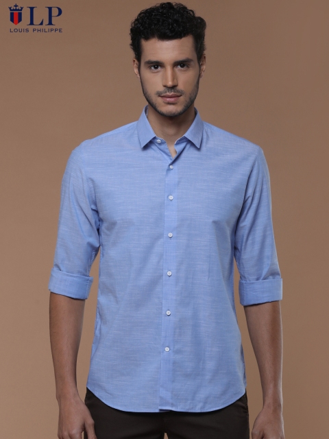 

Louis Philippe Sport Men Blue Super Slim Fit Solid Casual Shirt