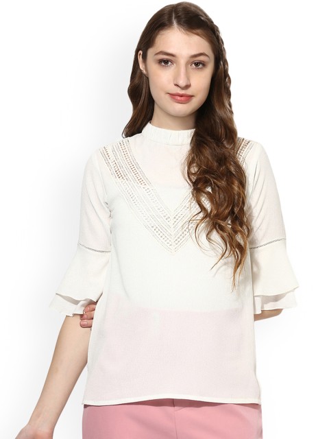 

Soie Women Off-White Printed Top