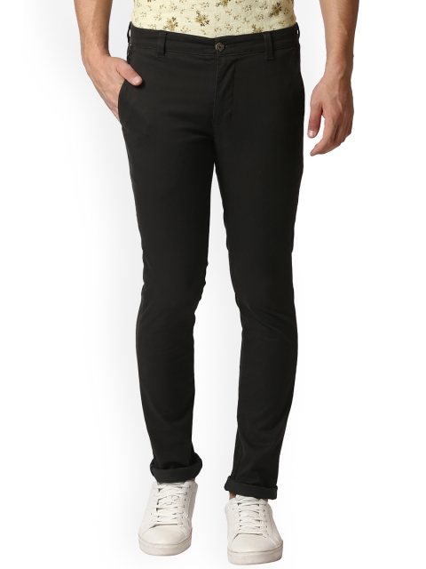 

Parx Men Olive Green Slim Fit Solid Regular Trousers