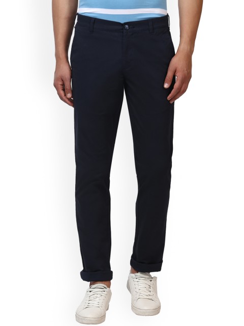 

Parx Men Blue Slim Fit Solid Regular Trousers