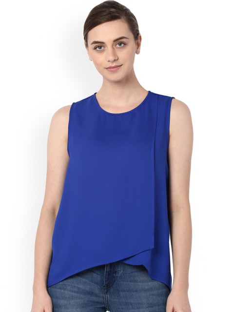 

Van Heusen Woman Women Blue Solid Top