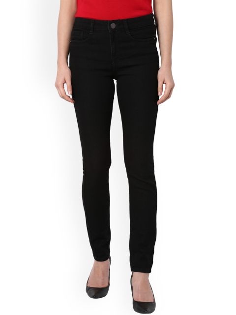 

Van Heusen Woman Women Black Slim Fit Mid-Rise Clean Look Jeans