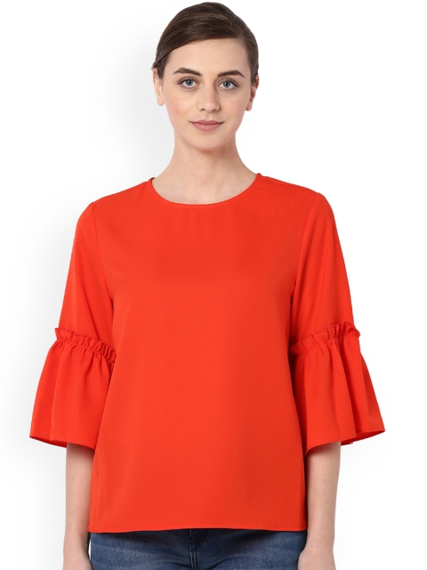 

Van Heusen Woman Women Orange Solid Top