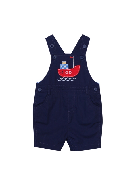 

Beebay Boys Navy Blue Embroidered Dungarees