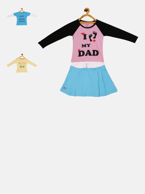 

GKIDZ Girls Pack of 3 Clothing Set, Pink