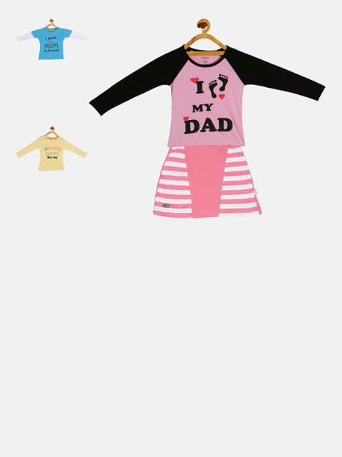 

GKIDZ Girls Pack of 3 Clothing Set, Pink