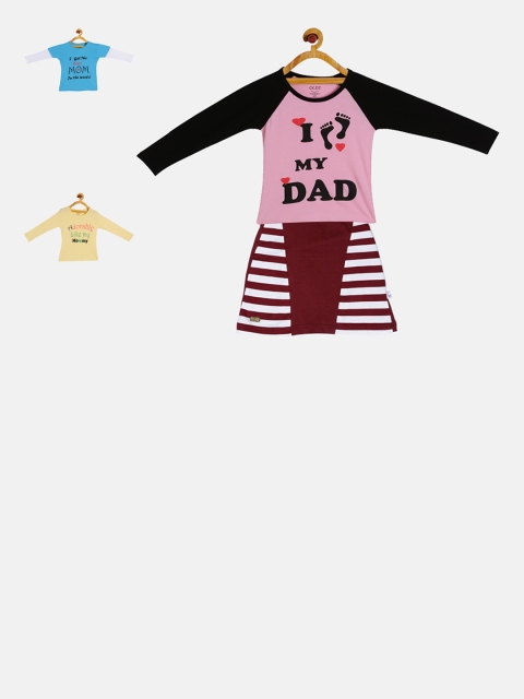 

GKIDZ Girls Pack of 3 Clothing Set, Pink