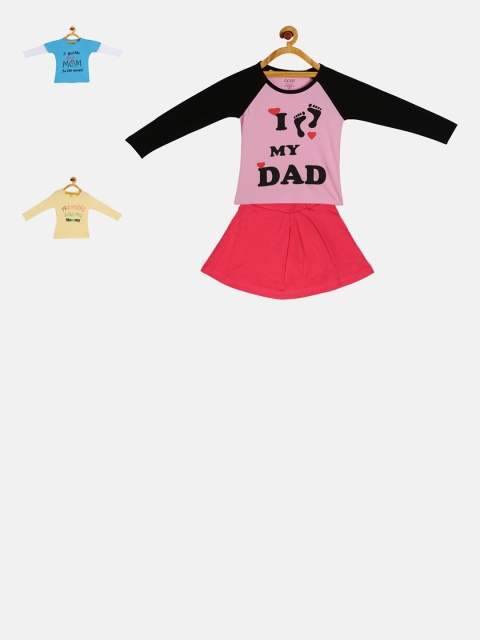 

GKIDZ Girls Pack of 3 Clothing Set, Pink