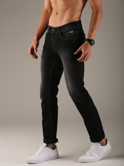 

Flying Machine Men Black Skinny Fit Mid-Rise Clean Look Stretchable Jeans