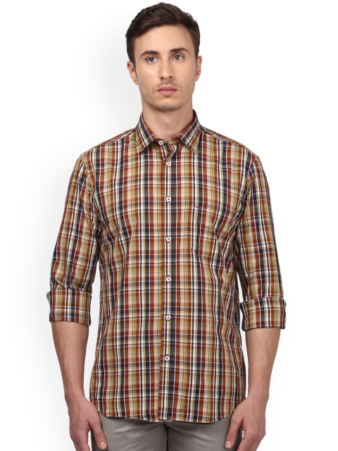 

ColorPlus Men Multicoloured Tailored Fit Checked Casual Shirt, Multi