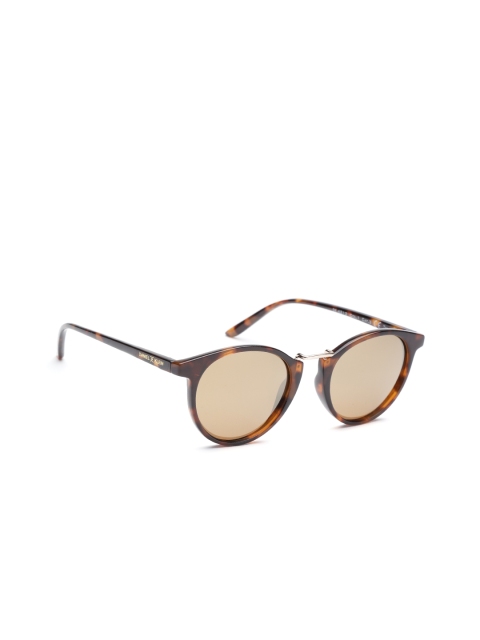 

Daniel Klein Women Mirrored Polarised Oval Sunglasses DK4212-C1, Brown