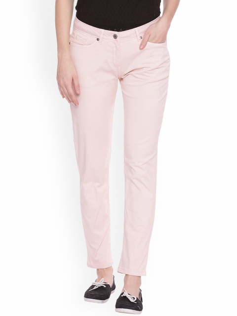 

Allen Solly Woman Women Pink Regular Fit Solid Regular Trousers