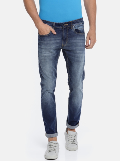 

WROGN Men Blue Slim Fit Mid-Rise Clean Look Stretchable Jeans