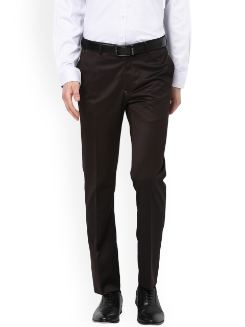 

V Dot Men Brown Slim Fit Solid Formal Chinos