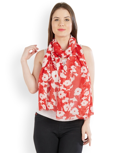 

Vozaf Women Red & White Printed Stole