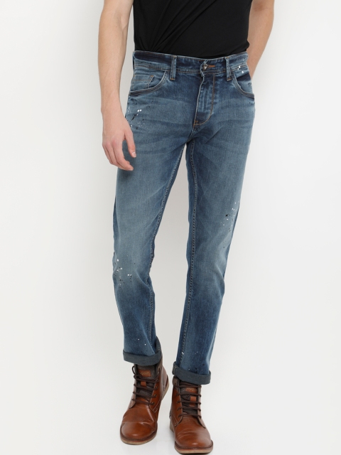 FOCOSO Men Green Slim Fit Mid-Rise Clean Look Stretchable Jeans FOCOSO Men Green Slim Fit Mid-Rise Clean Look Stretchable Jeans