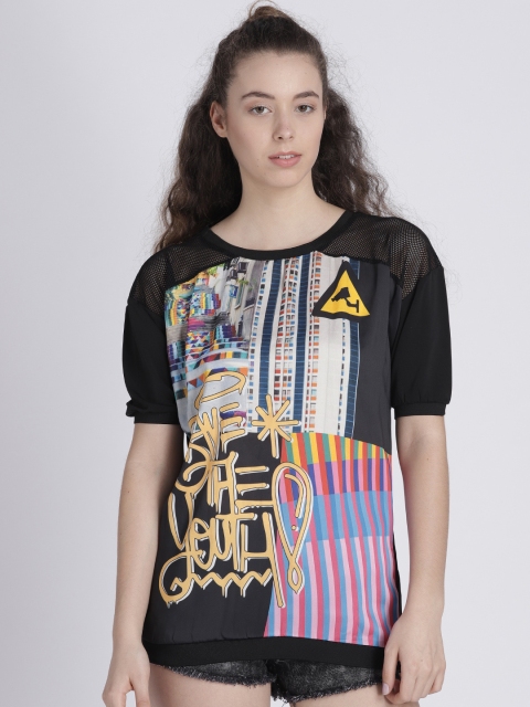 

Splash Women Black Printed Top