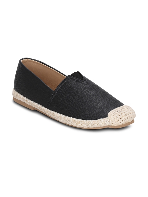 

Kielz Women Black Solid Slip-On Sneakers