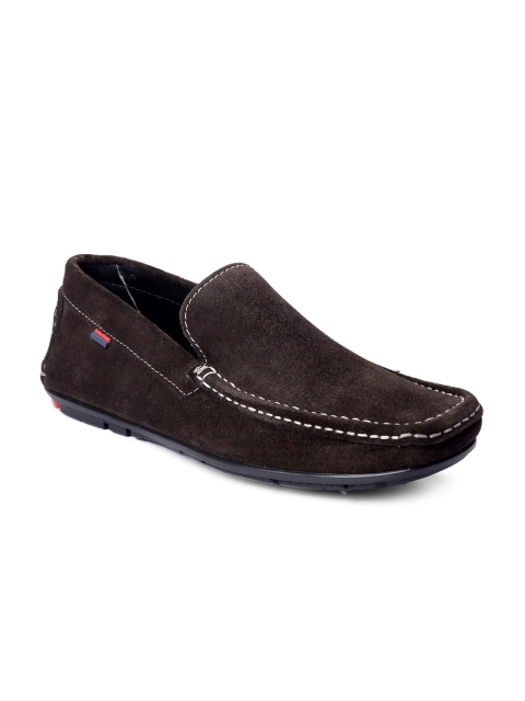 

bacca bucci Men Brown Solid Leather Loafers