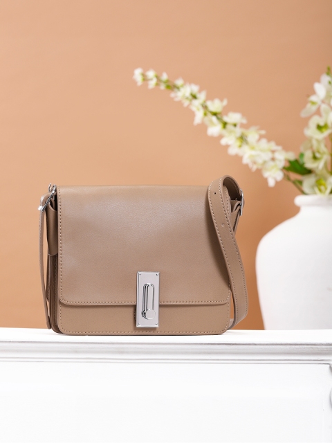 

CORSICA Beige Solid Sling Bag