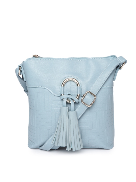 

DressBerry Blue Textured Sling Bag