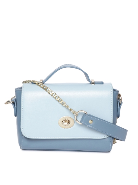 

DressBerry Blue Colourblocked Satchel