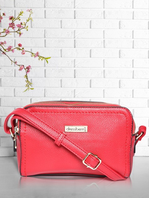 

DressBerry Red Solid Sling Bag