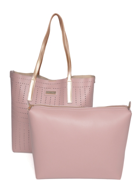 

DressBerry Dusty Pink Shoulder Bag With Cut Work