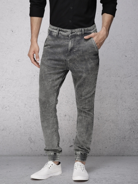 

Ecko Unltd Men Grey Mid-Rise Clean Look Stretchable Jogger Jeans