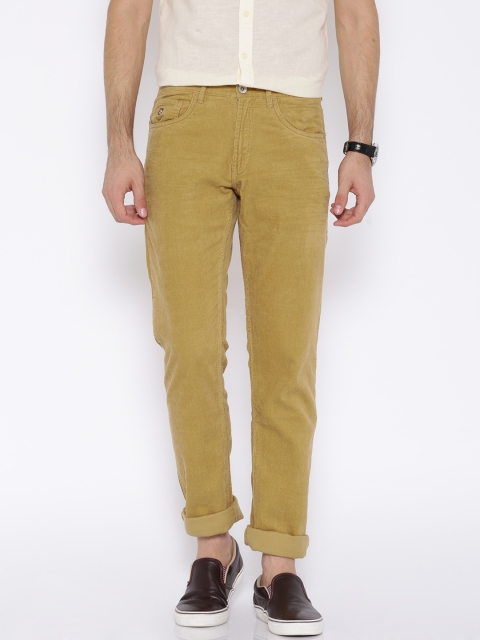 

U.S. Polo Assn. Mustard Yellow Slim Casual Trousers