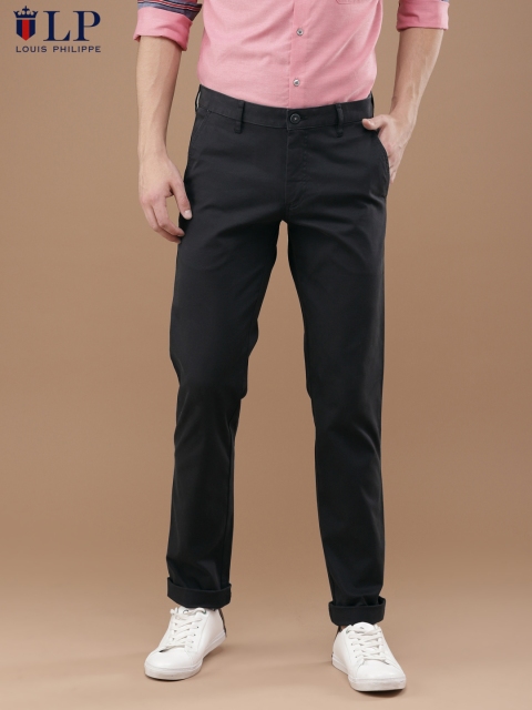 

Louis Philippe Sport Men Black Slim Fit Solid Regular Trousers