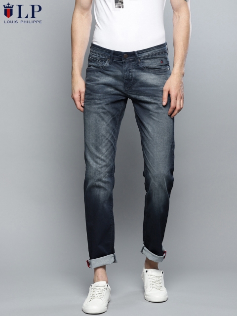 

Louis Philippe Jeans Men Blue Slim Fit Low-Rise Clean Look Stretchable Jeans